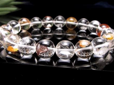 クォーツインクォーツ ブレスレット マニフェストクォーツ 貫入水晶 クリスタル