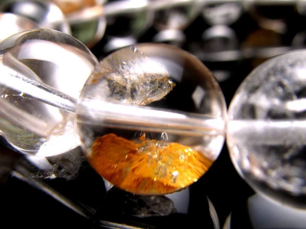 クォーツインクォーツ ブレスレット マニフェストクォーツ 貫入水晶 クリスタル