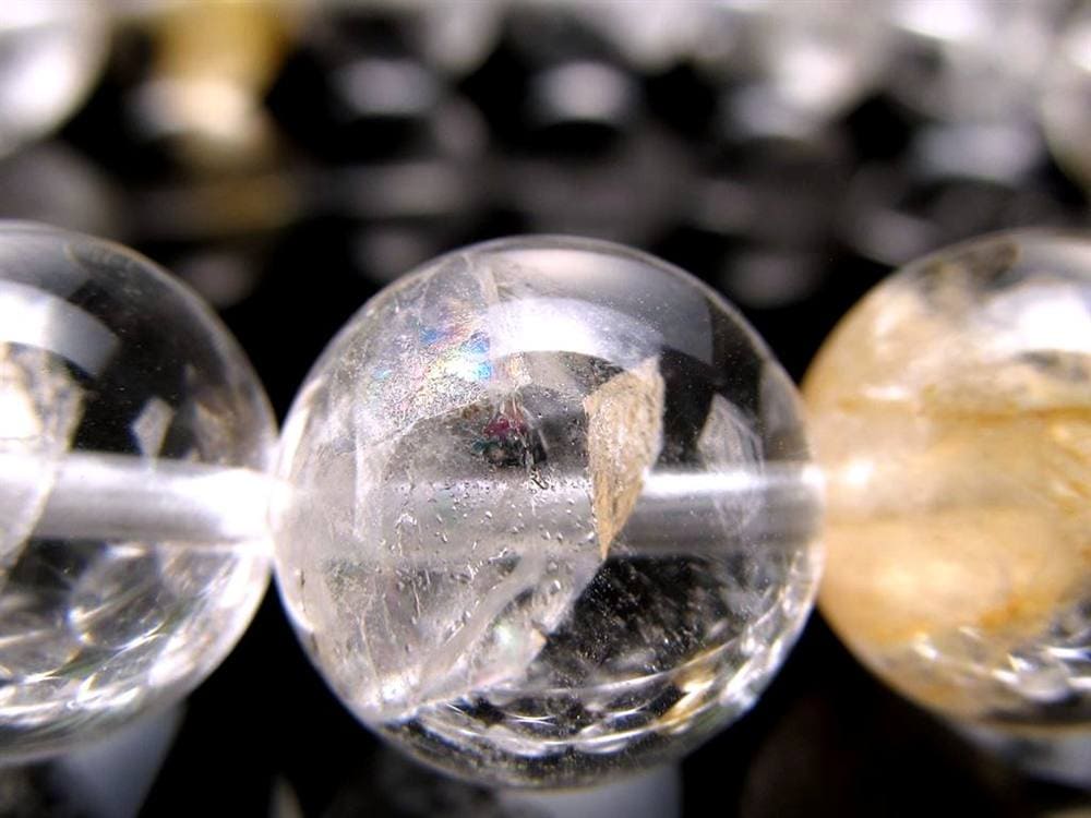 クォーツインクォーツ ブレスレット マニフェストクォーツ 貫入水晶 クリスタル