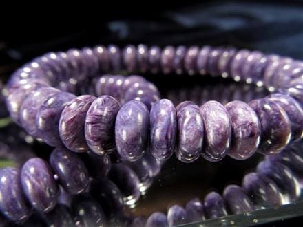 チャロアイト チャロ石 ブレスレット Charoite ボタン