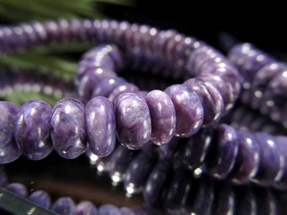 チャロアイト チャロ石 ブレスレット Charoite ボタン