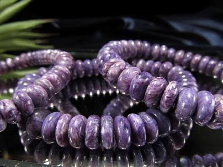 チャロアイト チャロ石 ブレスレット Charoite ボタン