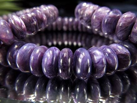 チャロアイト チャロ石 ブレスレット Charoite ボタン