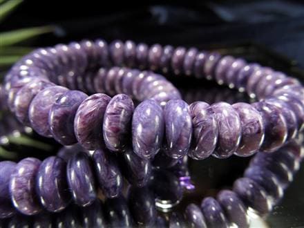 チャロアイト チャロ石 ブレスレット Charoite ボタン