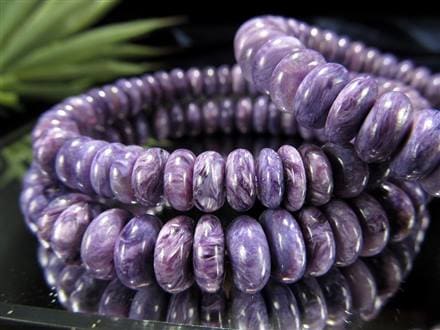 チャロアイト チャロ石 ブレスレット Charoite ボタン