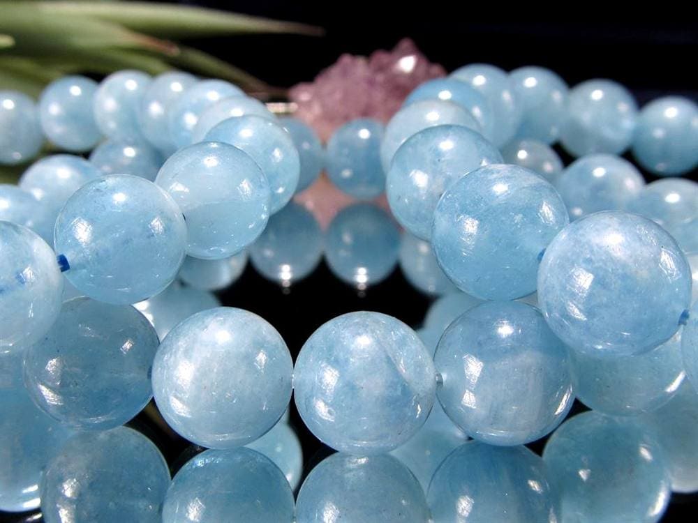 アクアマリン 藍柱石 ブレスレット 誕生石 ベリル