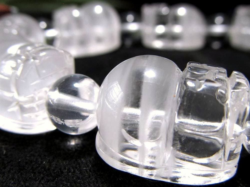 ホワイトファントムクォーツ 浄化 ブレスレット ヒキュウ 貔貅