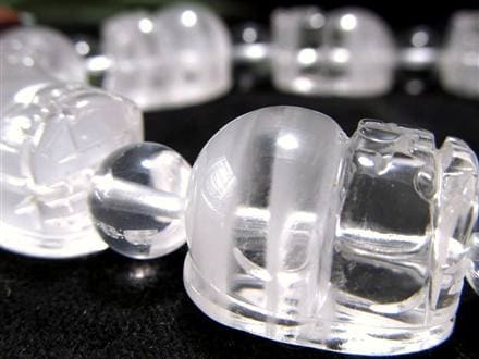 ホワイトファントムクォーツ 浄化 ブレスレット ヒキュウ 貔貅