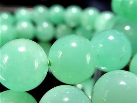 クリソプレーズ オーストラリアンジェイド ブレスレット カルセドニー アップルグリーン