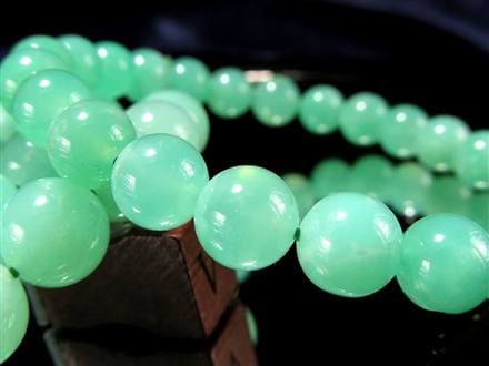 クリソプレーズ オーストラリアンジェイド ブレスレット カルセドニー アップルグリーン