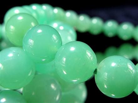 クリソプレーズ オーストラリアンジェイド ブレスレット カルセドニー アップルグリーン