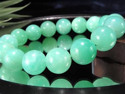 クリソプレーズ オーストラリアンジェイド ブレスレット カルセドニー アップルグリーン