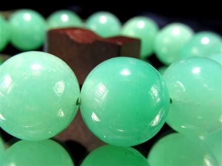 クリソプレーズ オーストラリアンジェイド ブレスレット カルセドニー アップルグリーン