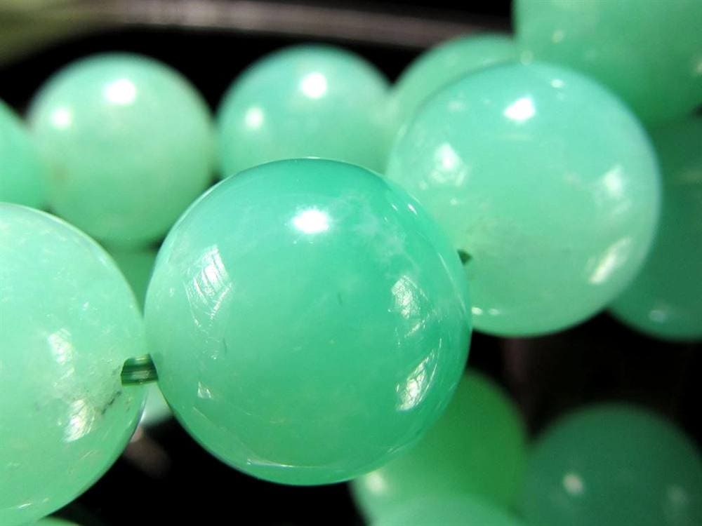 クリソプレーズ オーストラリアンジェイド ブレスレット カルセドニー アップルグリーン