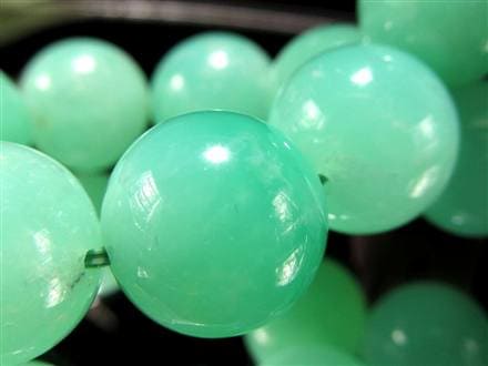 クリソプレーズ オーストラリアンジェイド ブレスレット カルセドニー アップルグリーン