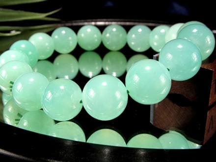 クリソプレーズ オーストラリアンジェイド ブレスレット カルセドニー アップルグリーン