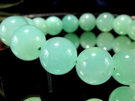 クリソプレーズ オーストラリアンジェイド ブレスレット カルセドニー アップルグリーン