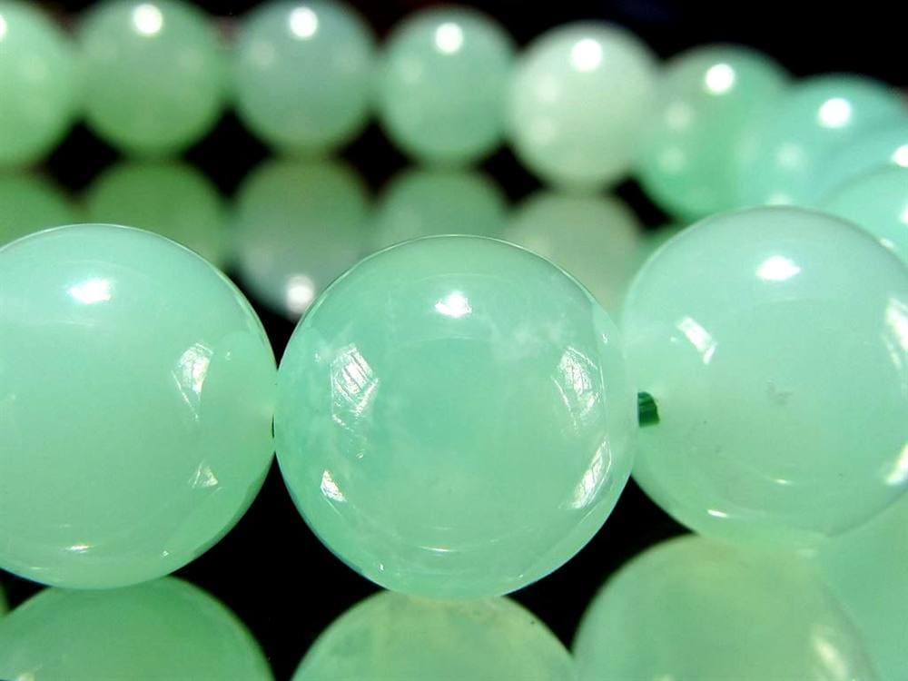 クリソプレーズ オーストラリアンジェイド ブレスレット カルセドニー アップルグリーン