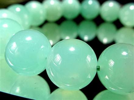 クリソプレーズ オーストラリアンジェイド ブレスレット カルセドニー アップルグリーン