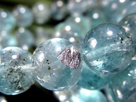 スターリットスカイフローライト ブレスレット 蛍石 カルコパイライト