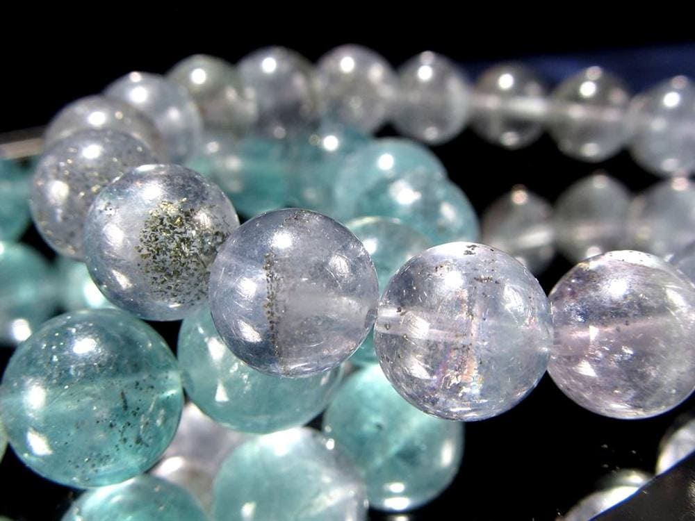 スターリットスカイフローライト ブレスレット 蛍石 カルコパイライト