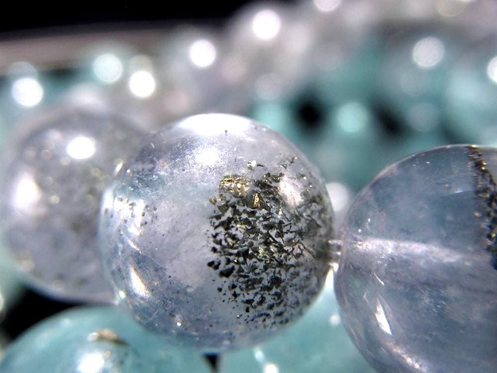 スターリットスカイフローライト ブレスレット 蛍石 カルコパイライト