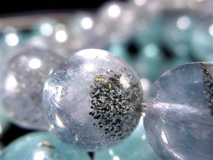 スターリットスカイフローライト ブレスレット 蛍石 カルコパイライト