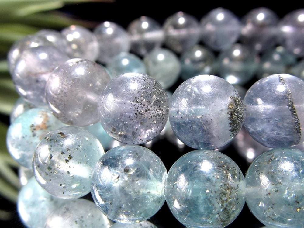 スターリットスカイフローライト ブレスレット 蛍石 カルコパイライト