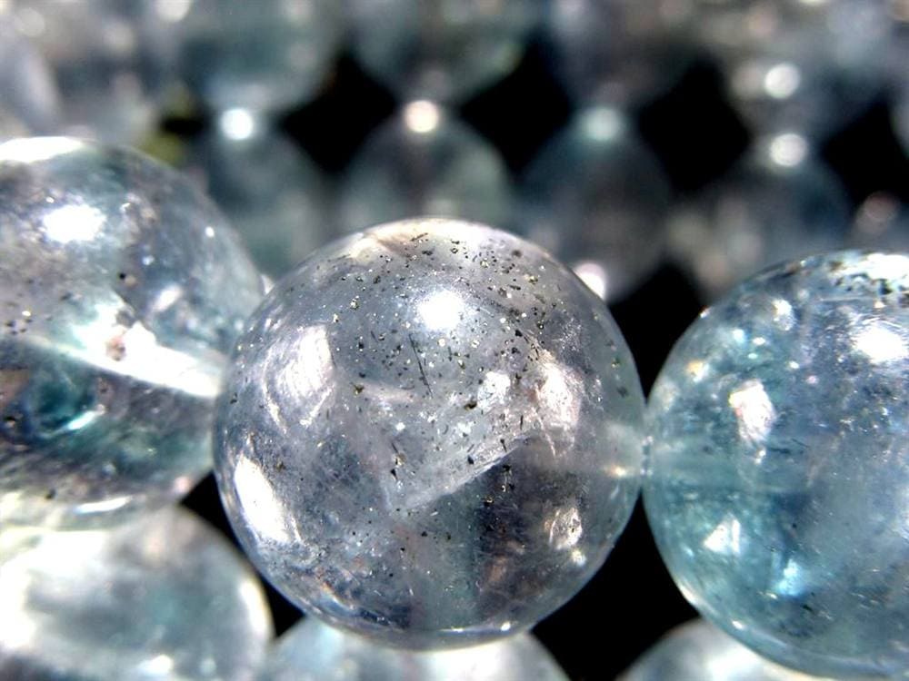 スターリットスカイフローライト ブレスレット 蛍石 カルコパイライト