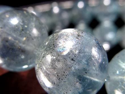 スターリットスカイフローライト ブレスレット 蛍石 カルコパイライト