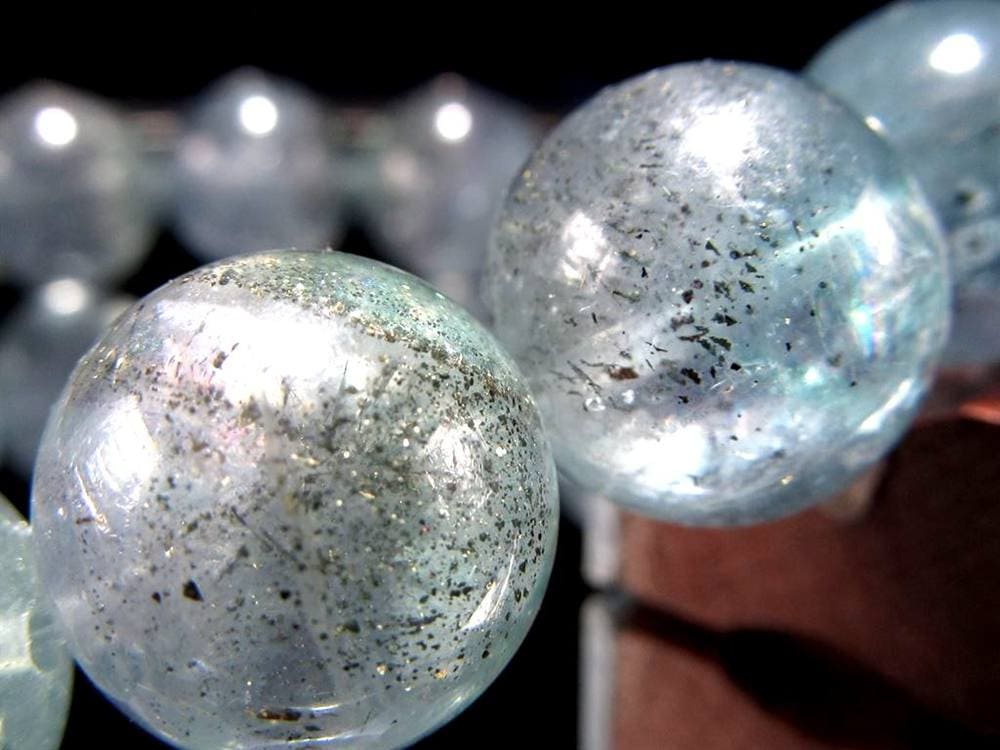 スターリットスカイフローライト ブレスレット 蛍石 カルコパイライト