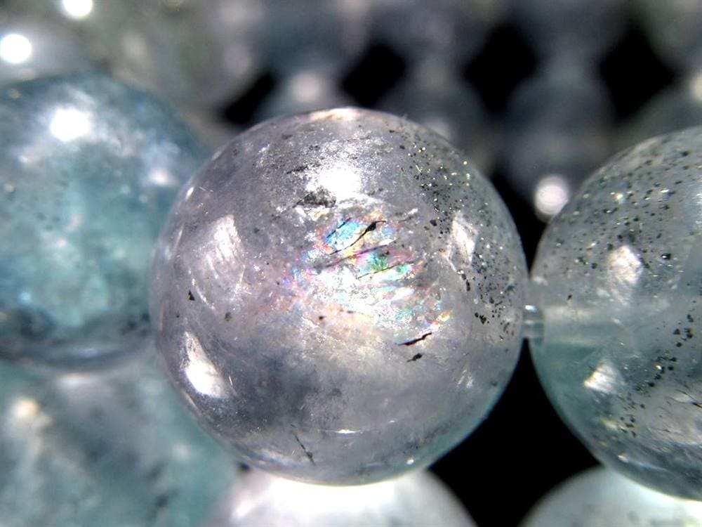 スターリットスカイフローライト ブレスレット 蛍石 カルコパイライト