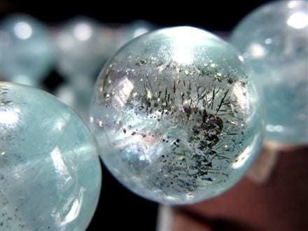 スターリットスカイフローライト ブレスレット 蛍石 カルコパイライト