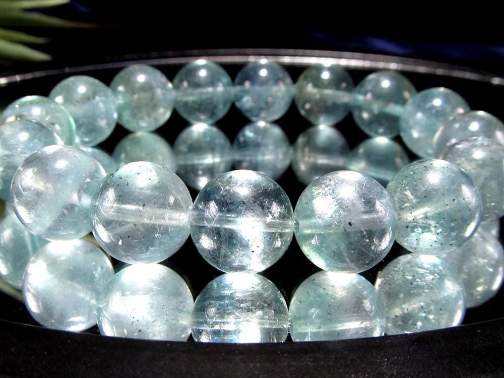 スターリットスカイフローライト ブレスレット 蛍石 カルコパイライト