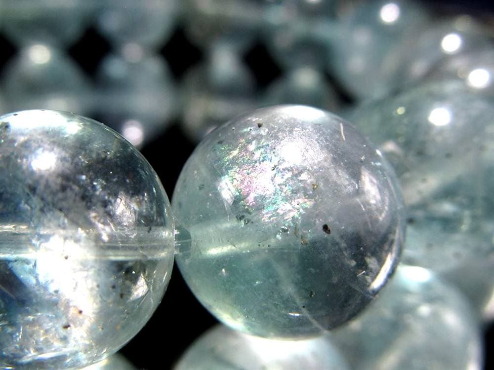 スターリットスカイフローライト ブレスレット 蛍石 カルコパイライト