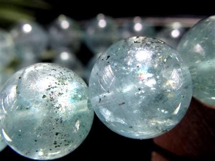 スターリットスカイフローライト ブレスレット 蛍石 カルコパイライト