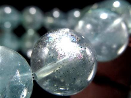 スターリットスカイフローライト ブレスレット 蛍石 カルコパイライト