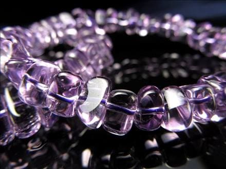 ラベンダー アメジスト さざれ 細石 ブレスレット