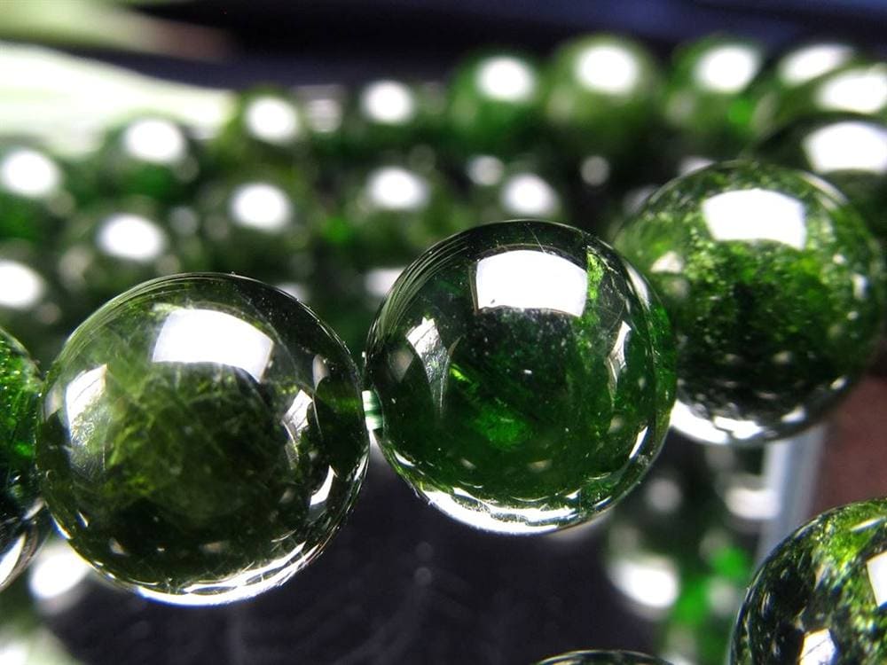 クロムダイオプサイト 緑色透輝石 ブレスレット ダイオプサイト ダイオプサイド