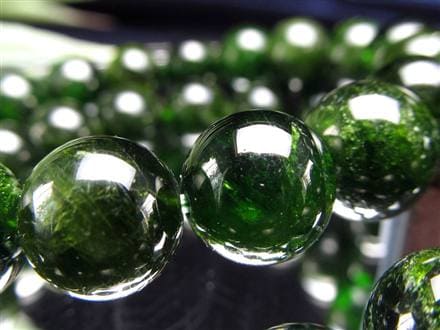 クロムダイオプサイト 緑色透輝石 ブレスレット ダイオプサイト ダイオプサイド