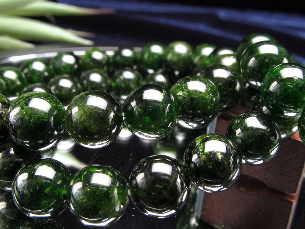 クロムダイオプサイト 緑色透輝石 ブレスレット ダイオプサイト ダイオプサイド