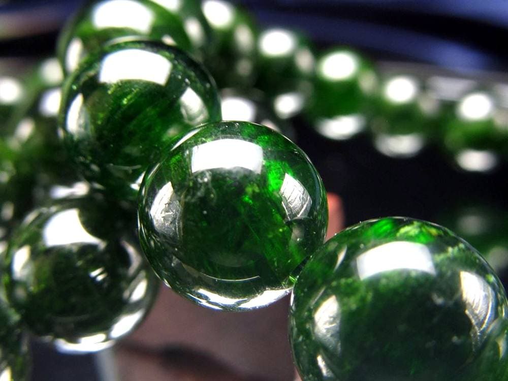 クロムダイオプサイト 緑色透輝石 ブレスレット ダイオプサイト ダイオプサイド