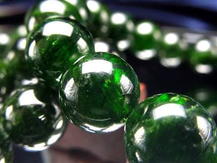 クロムダイオプサイト 緑色透輝石 ブレスレット ダイオプサイト ダイオプサイド