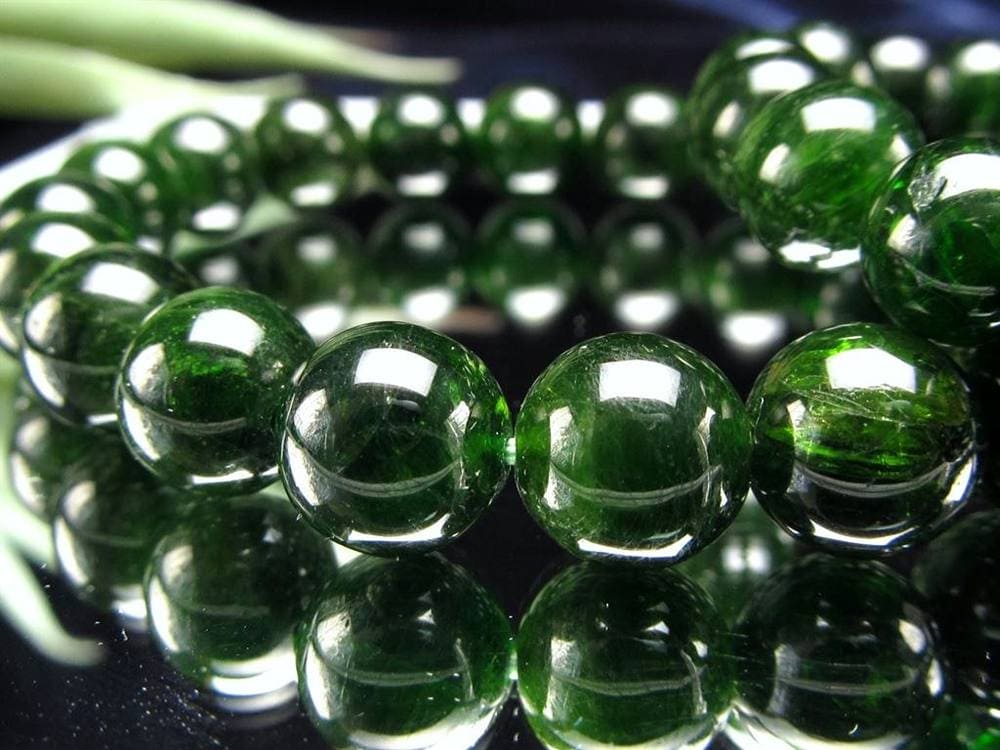 クロムダイオプサイト 緑色透輝石 ブレスレット ダイオプサイト ダイオプサイド