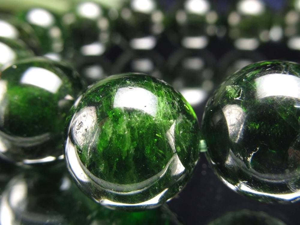 クロムダイオプサイト 緑色透輝石 ブレスレット ダイオプサイト ダイオプサイド