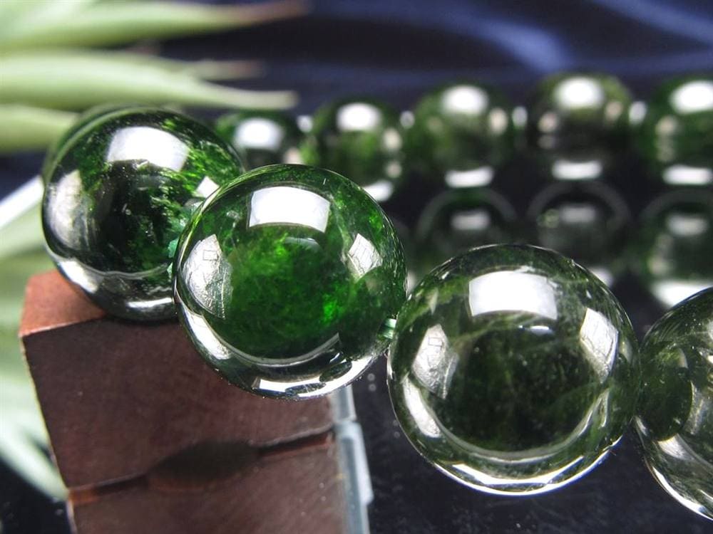 クロムダイオプサイト 緑色透輝石 ブレスレット ダイオプサイト ダイオプサイド