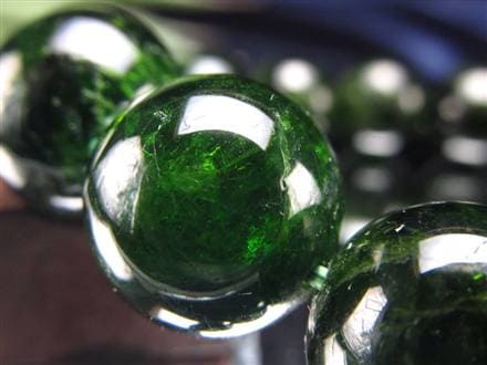 クロムダイオプサイト 緑色透輝石 ブレスレット ダイオプサイト ダイオプサイド