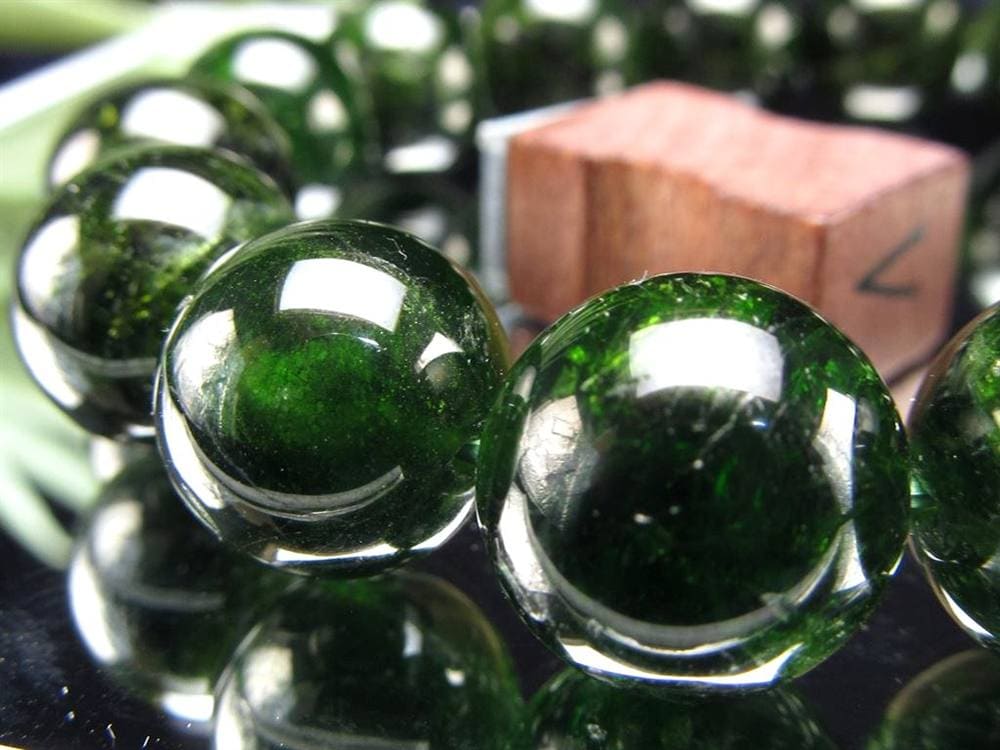 クロムダイオプサイト 緑色透輝石 ブレスレット ダイオプサイト ダイオプサイド