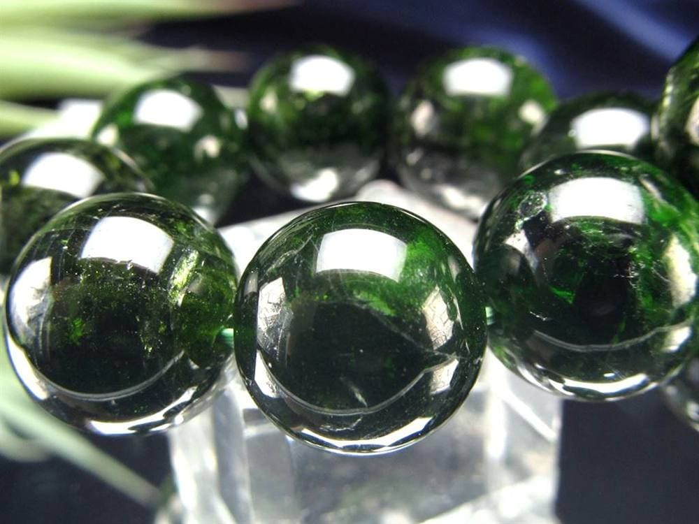 クロムダイオプサイト 緑色透輝石 ブレスレット ダイオプサイト ダイオプサイド