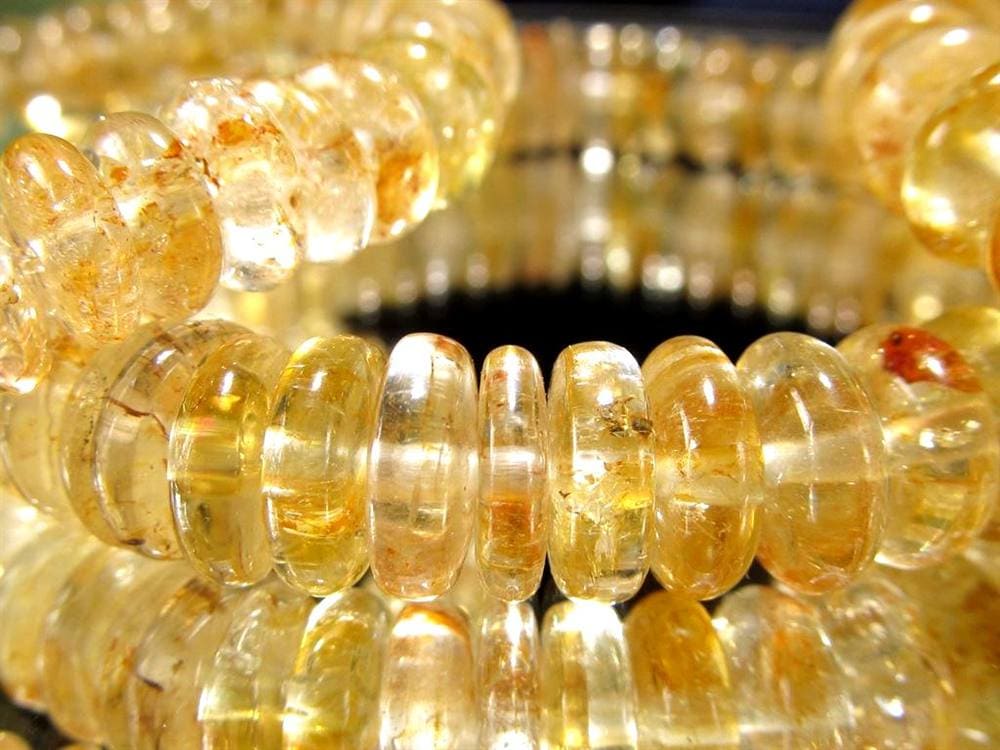 ゴールデントパーズ ライモナイト ブレスレット 11月の誕生石 Topaz 黄玉